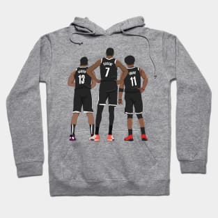 Kevin Durant/Kyrie Irving/James Harden Brooklyn Nets Hoodie